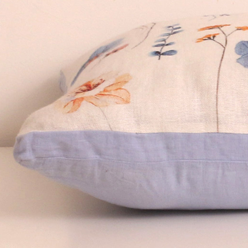 Floral Linen Cushion : Willow