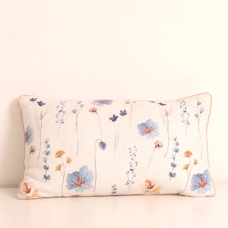 Floral Linen Cushion : Willow