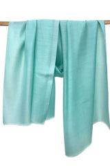 Mint Silk Wool Scarf