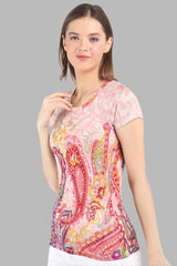 Rosa - Paisley Printed Silk Twin Set