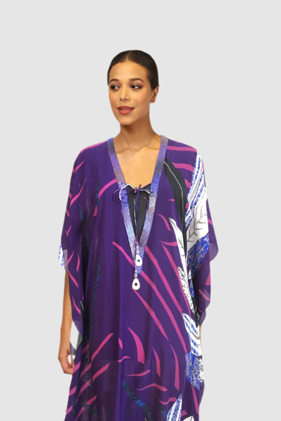 Printed Silk Kaftan