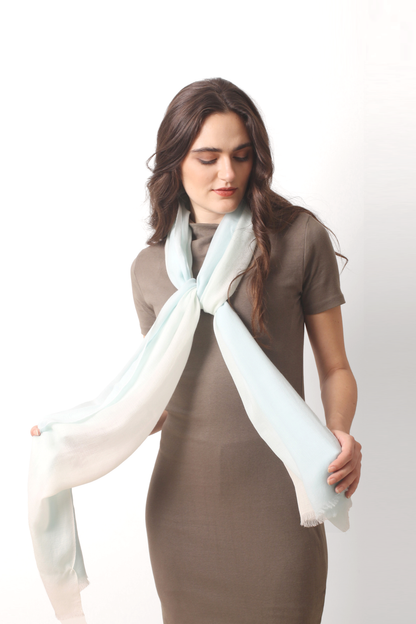 Cherry Wood Ombre Diamond Cashmere Scarf