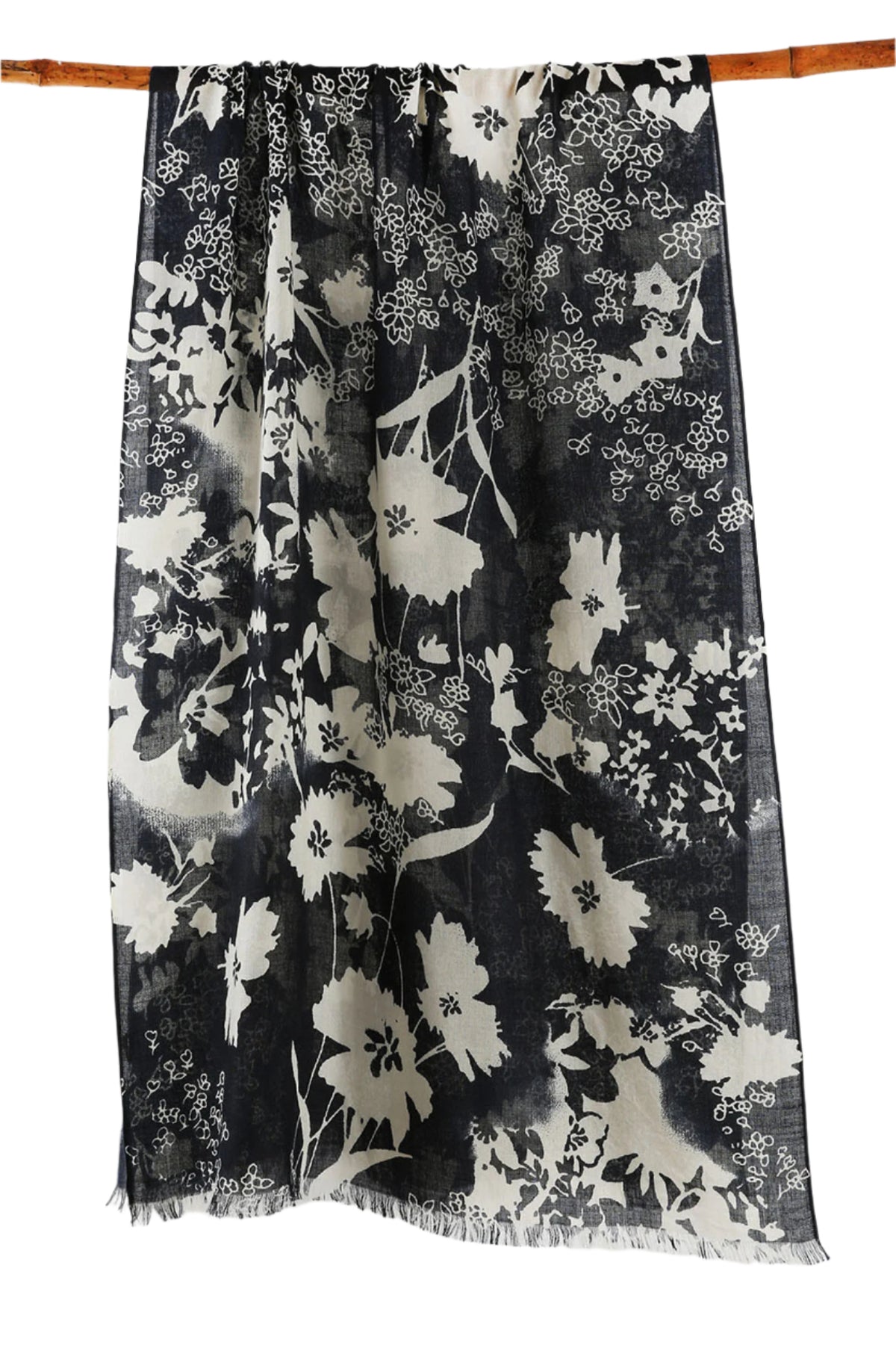 Printed Silk Cashmere Scarf