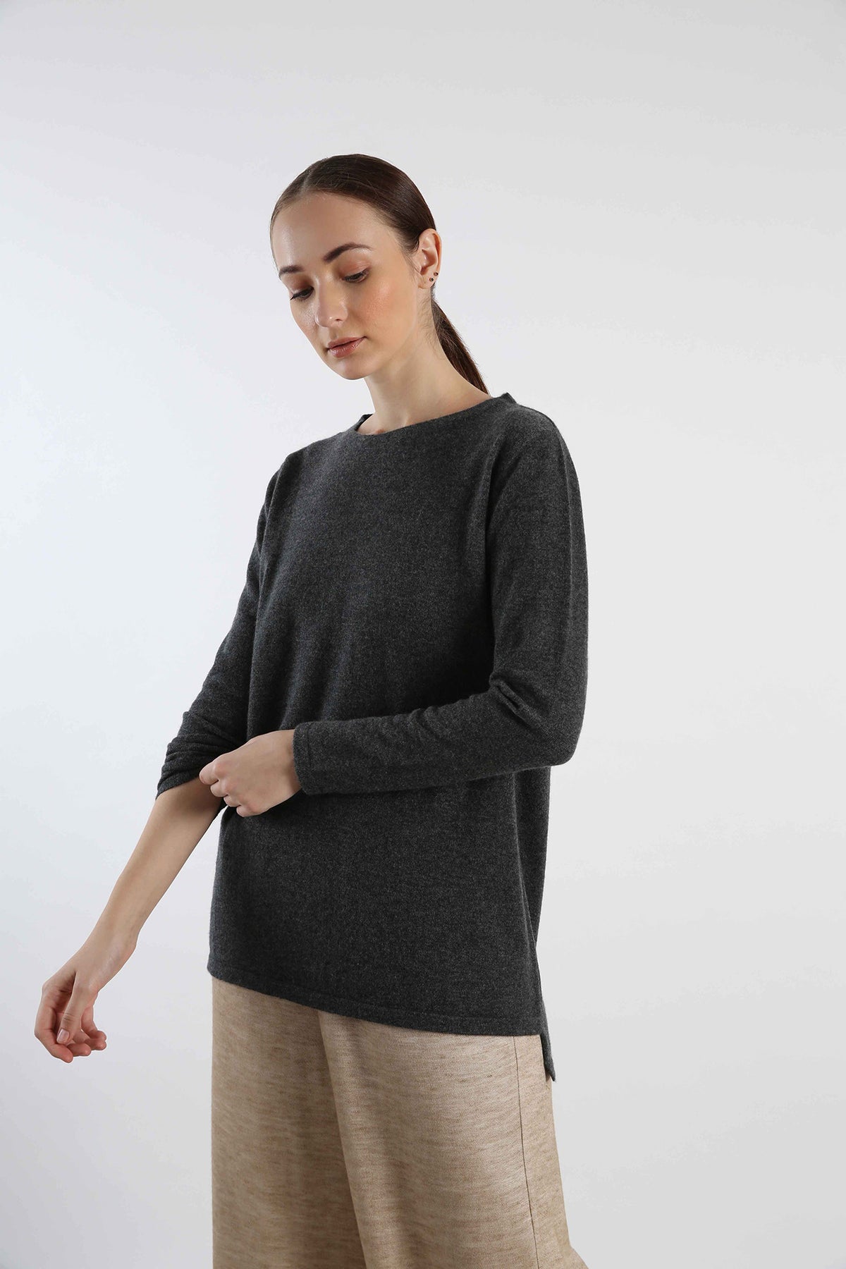 Grey Cashmere Sweater