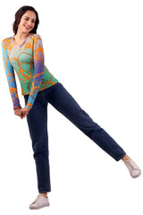 Multicolour Baroque Top