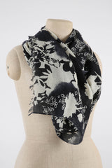 Printed Silk Cashmere Scarf