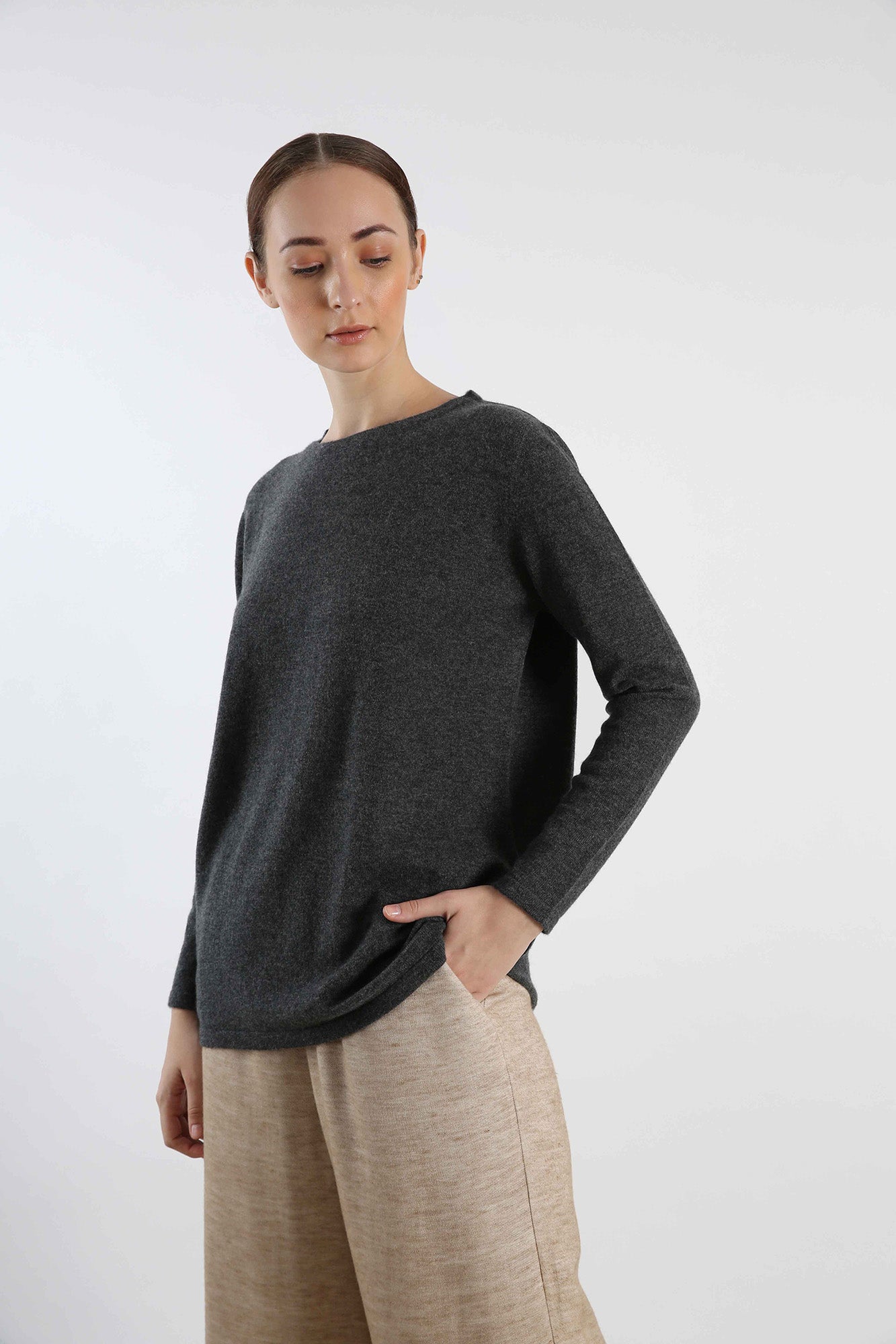Grey Cashmere Sweater