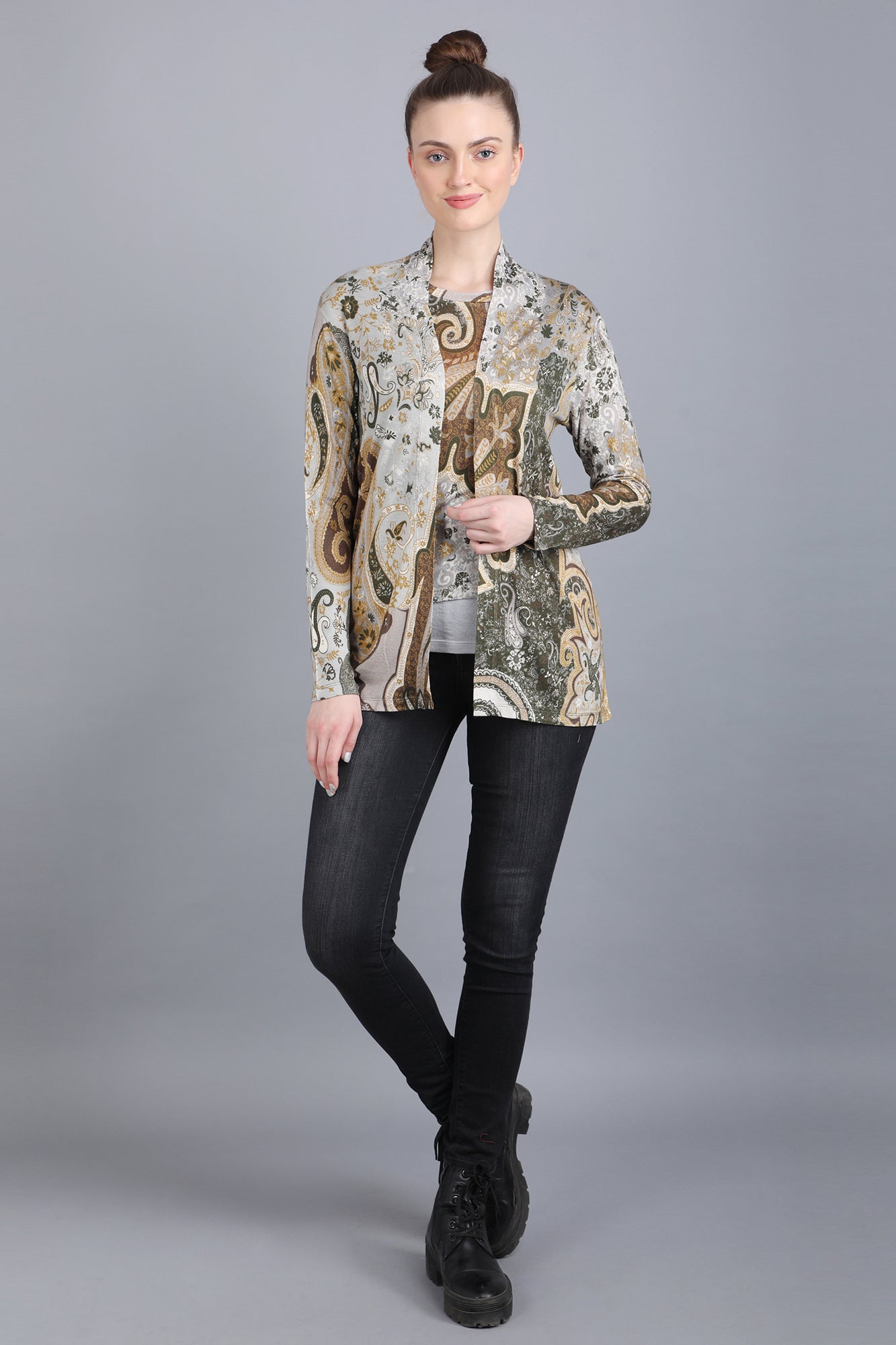 Cashmere Paisley Twin Sweater Set