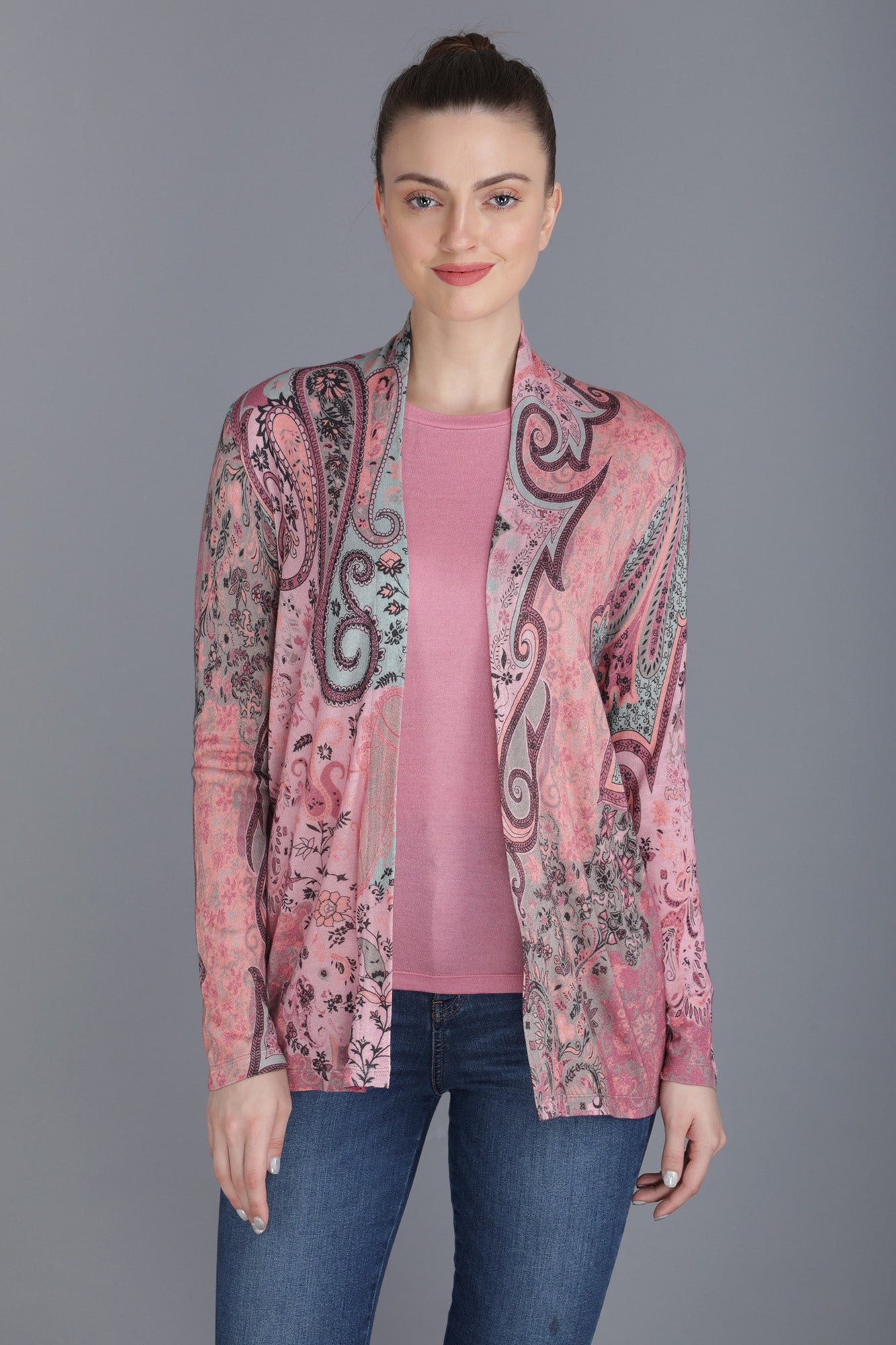 Cashmere Paisley Twin Sweater Set