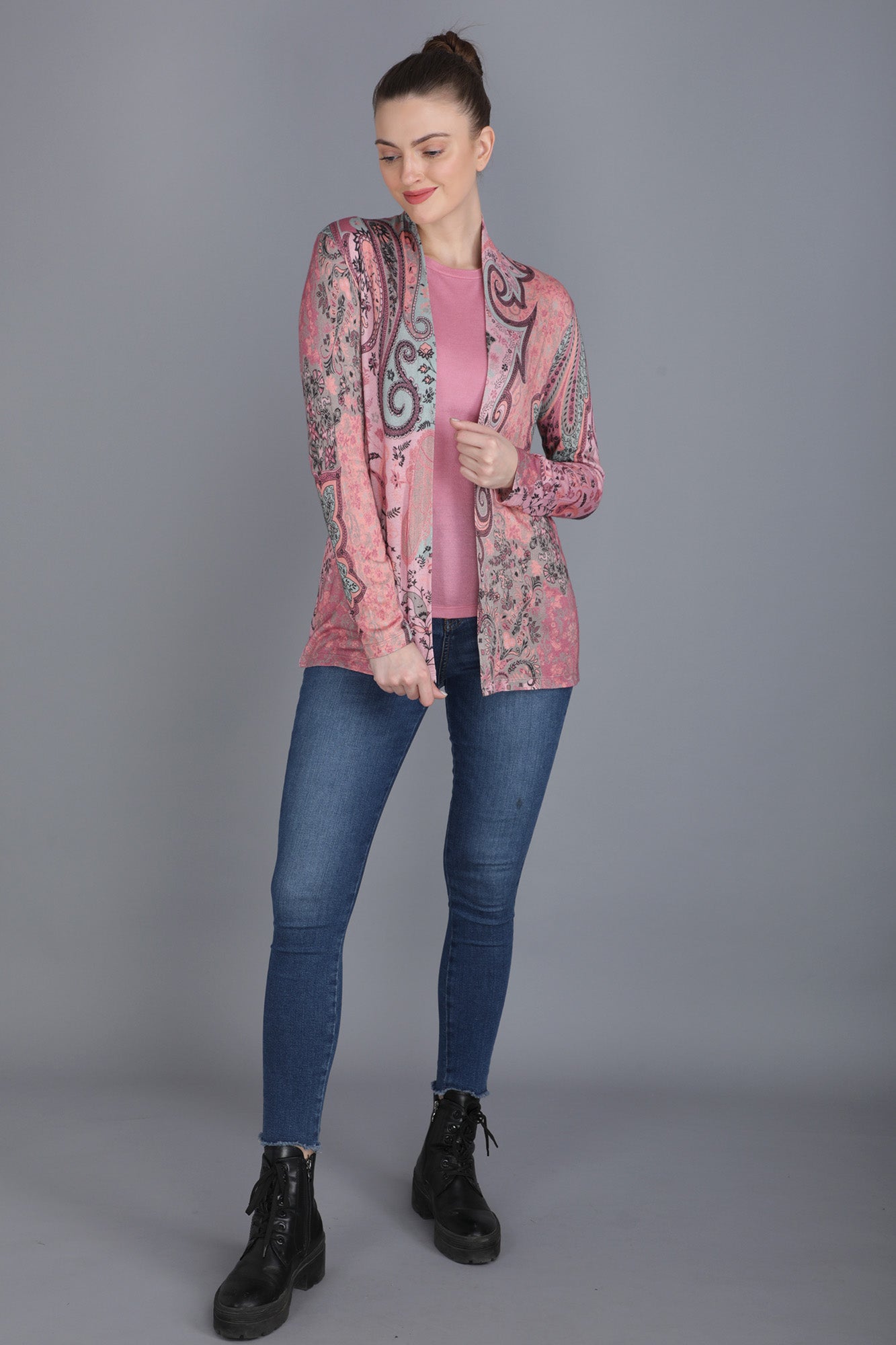 Cashmere Paisley Twin Sweater Set